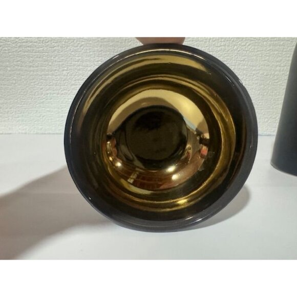NWB Canva and Home Black Bottle Vase and Ceramic Black and Gold Bowl - Picture 3 of 6